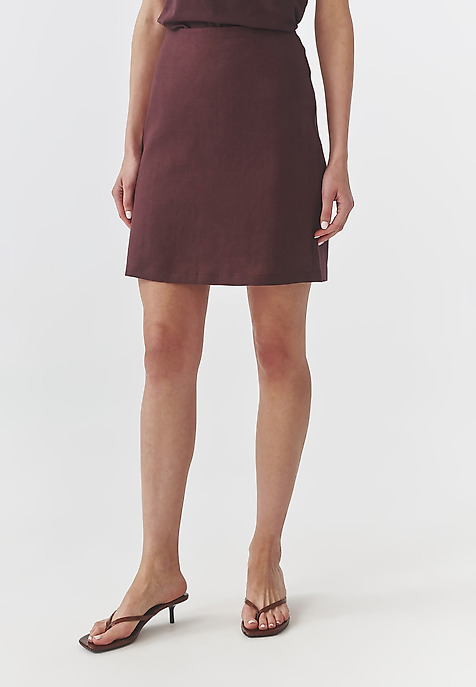 LADIES’ CLASSIC MIDI SKIRT - GERDIS PURPLE 2