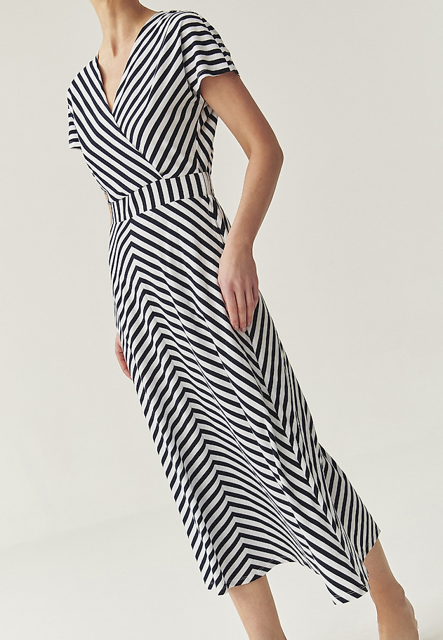 STRIPED ENVELOPE DRESS - RONARA STRIPED ENVELOPE DRESS - RONARA MULTIKOLOR 3