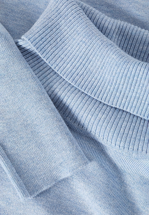 CLASSIC LADIES' TURTLENECK JUMPER — NEKOKI 1 BLUE 2