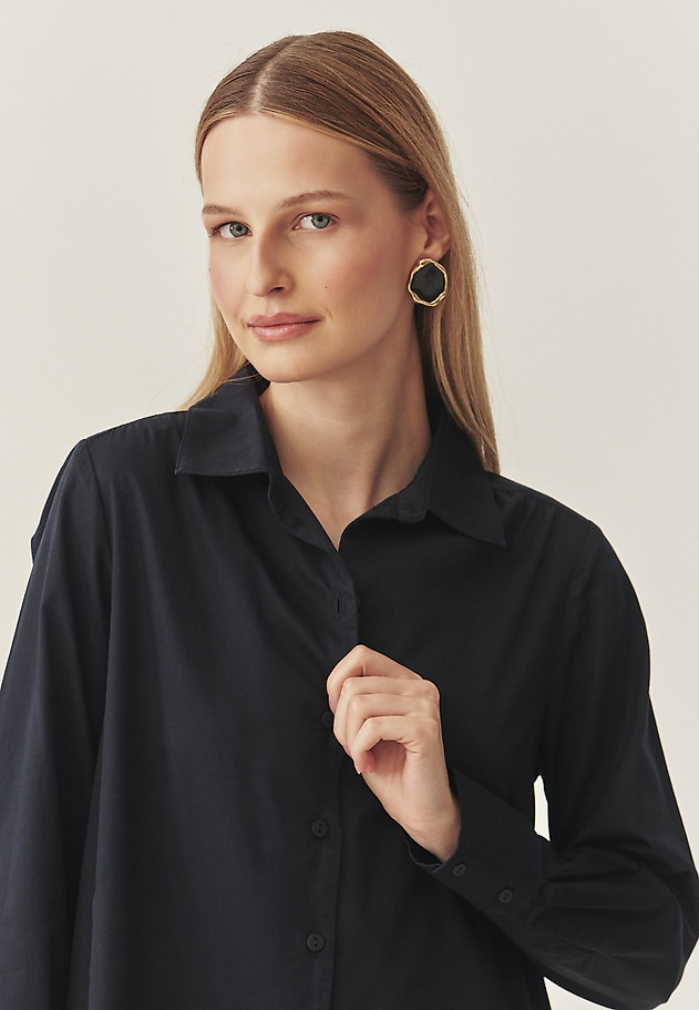 COTTON SHIRT DRESS - ALIANI COTTON SHIRT DRESS - ALIANI NAVY BLUE 4