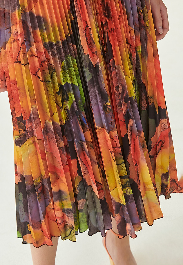 LADIES' PLEATED SKIRT WITH PRINT MERIDIANA 1 LADIES' PLEATED SKIRT WITH PRINT MERIDIANA 1 MULTIKOLOR 4