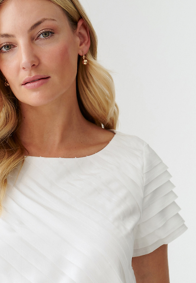 ELEGANTNA ŽENSKA BLUZA S KRATKIMI ROKAVI NAKO ELEGANTNA ŽENSKA BLUZA S KRATKIMI ROKAVI NAKO ECRU 5