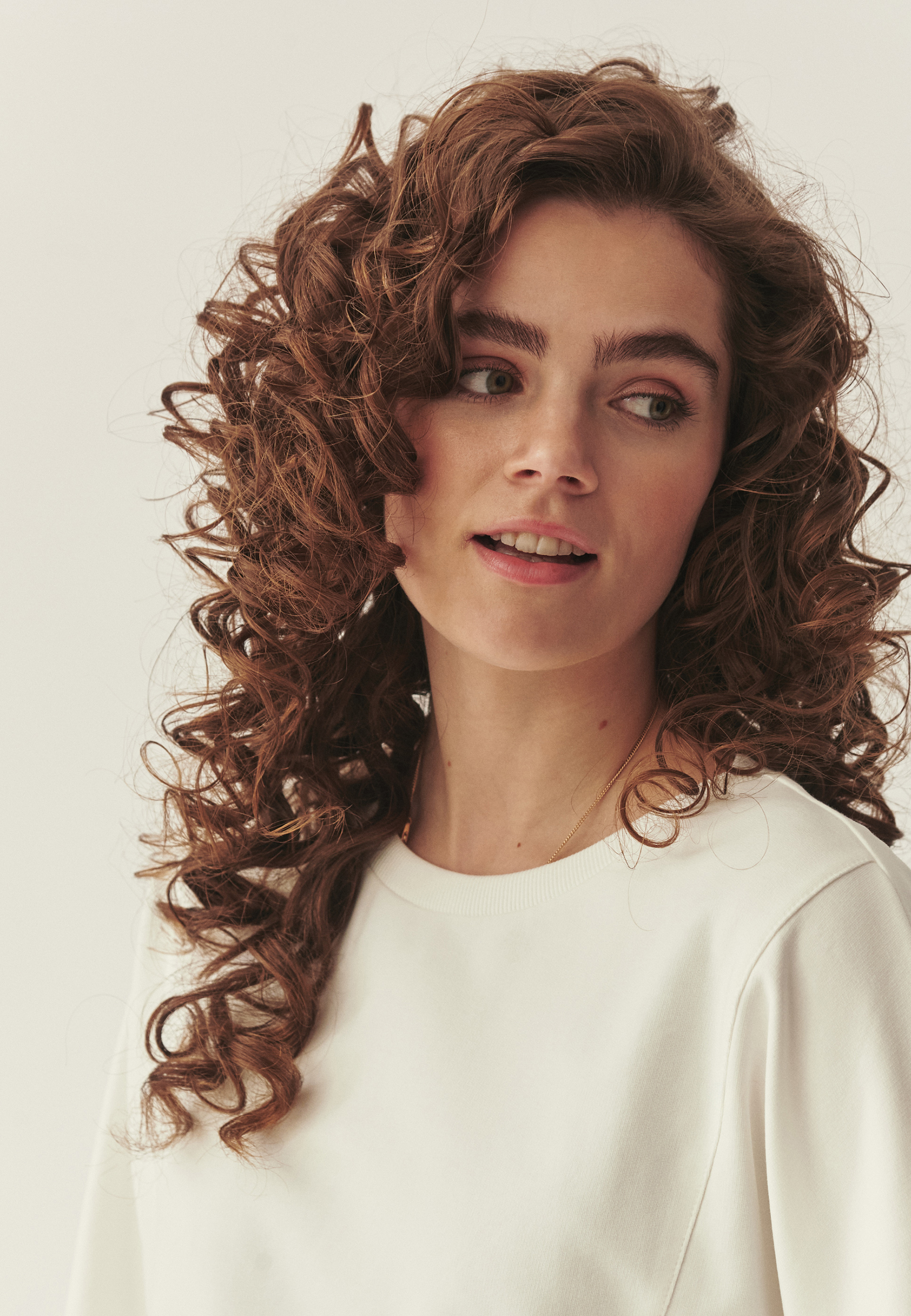 DZIANINOWA BLUZA Z BAWEŁNĄ -SULEN