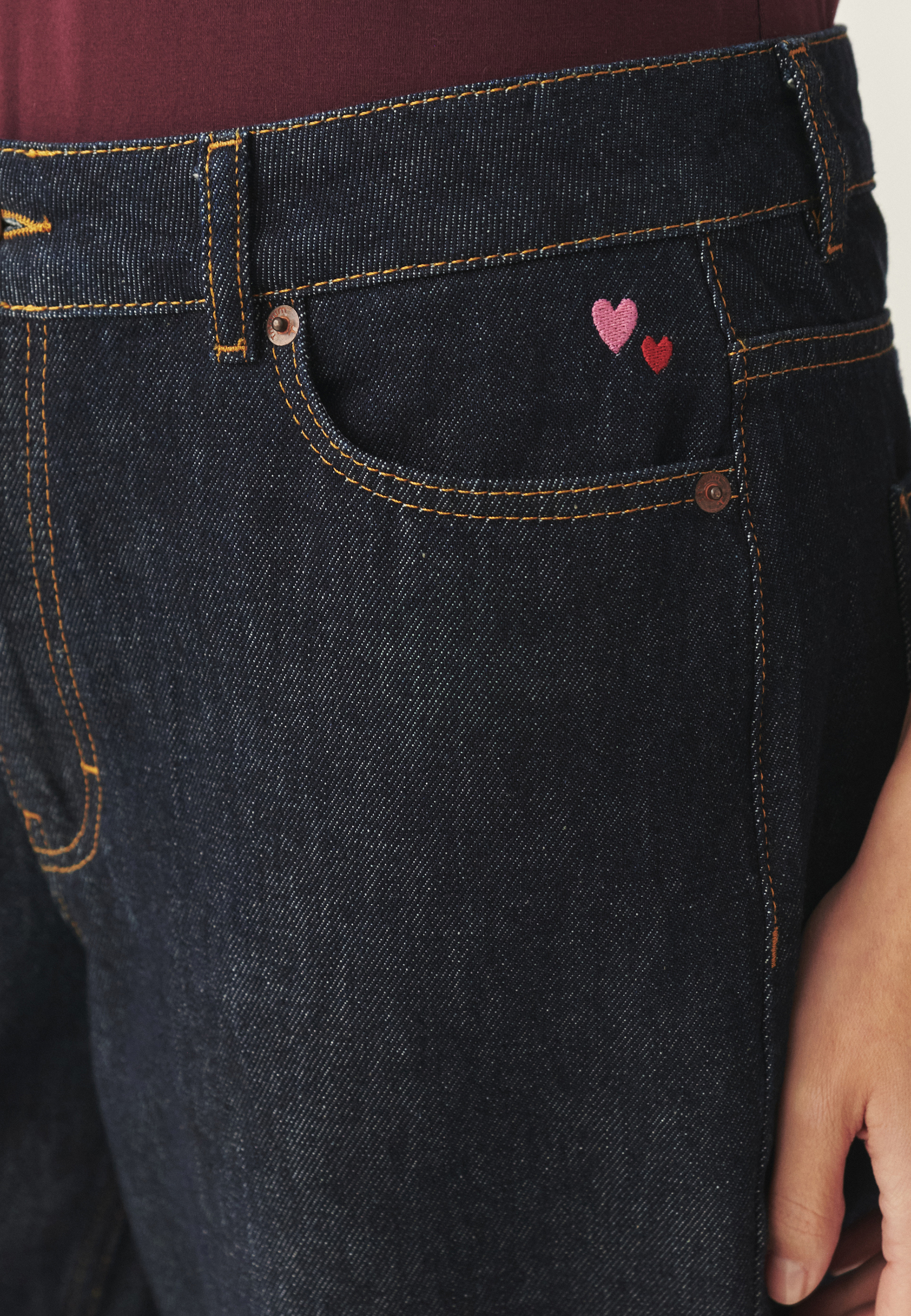 DENIMOWE SPODNIE MOM FIT - AURA