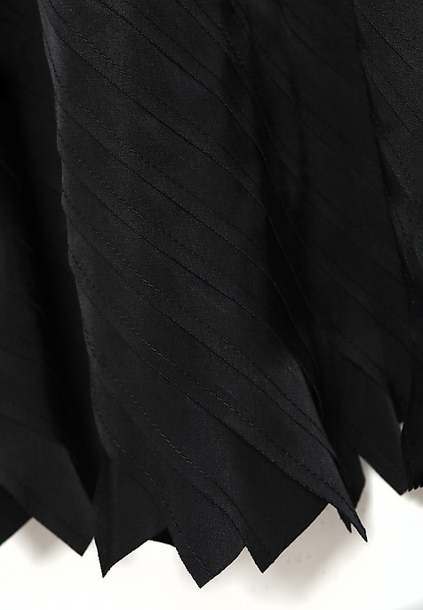 LADIES’ SKIRT WIH DECORATIVE STITCHING DAKNA BLACK 2