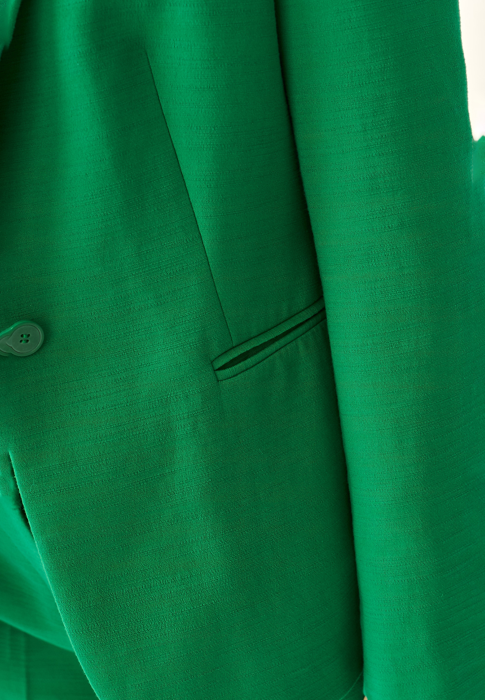 TKANINOWY ŻAKIET DAMSKI KAREMA TKANINOWY ŻAKIET DAMSKI KAREMA ZIELONY 86204