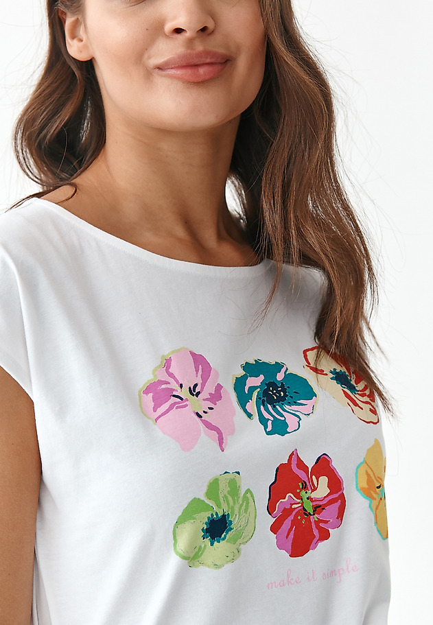 T-SHIRT DAMSKI AMANDA 6 T-SHIRT DAMSKI AMANDA 6 BIAŁY 3