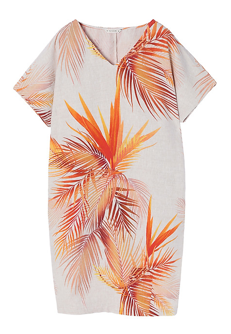 LINEN OVERSIZED DRESS OWERTI 1 MULTICOLOR 2