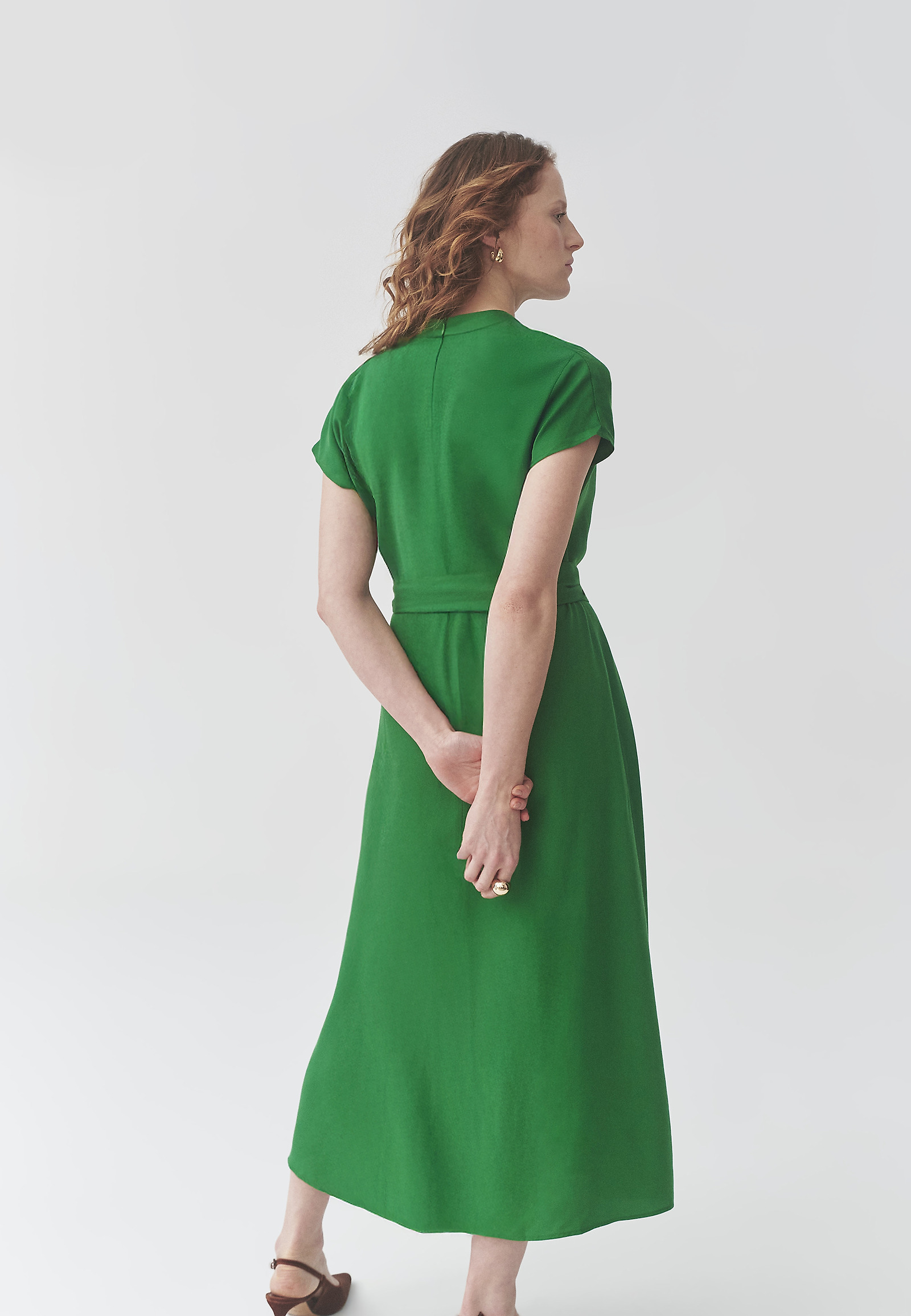LYOCELL MIDI RUHA - WANESSA LYOCELL MIDI RUHA - WANESSA ZÖLD 107010