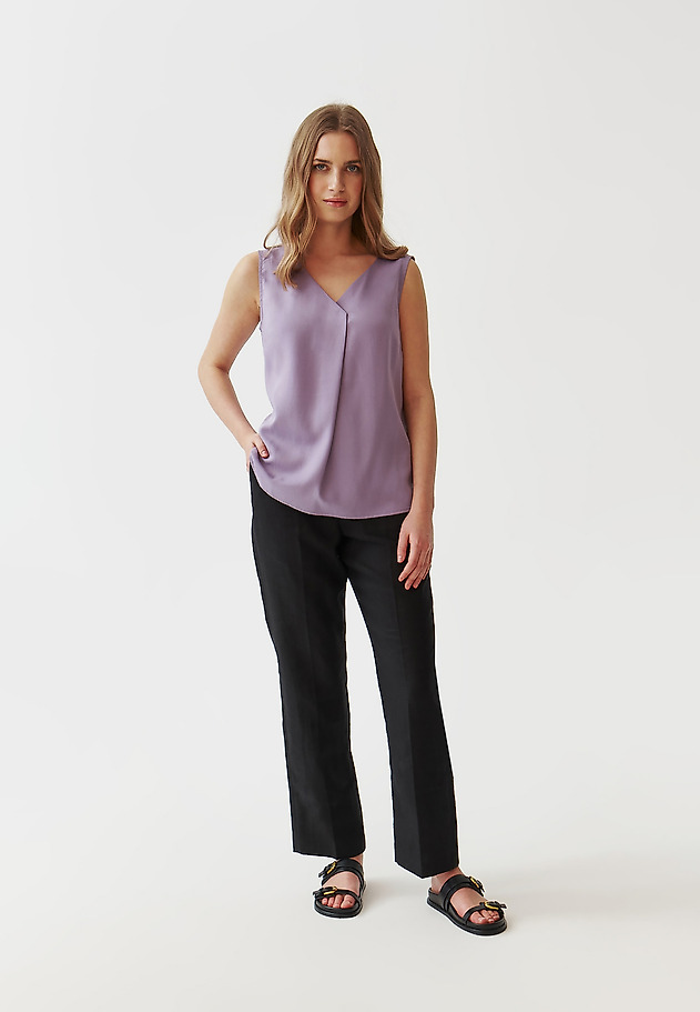 LADIES’ SLEEVELESS BLOUSE - KALIA LADIES’ SLEEVELESS BLOUSE - KALIA PURPLE 2