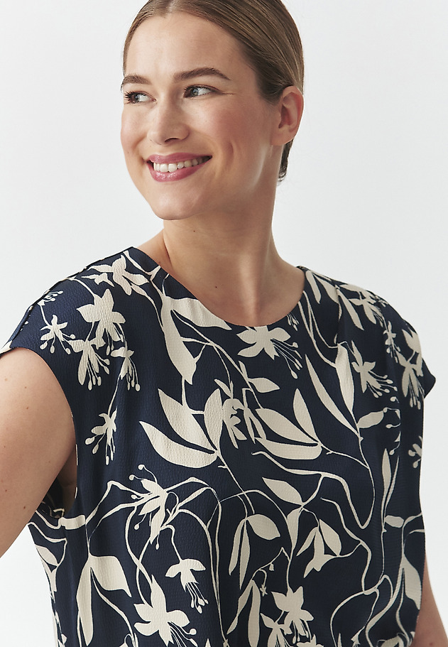 SATIN DRESS WITH FLORAL PATTERN — ZIMONA 1 SATIN DRESS WITH FLORAL PATTERN — ZIMONA 1 MULTIKOLOR 5