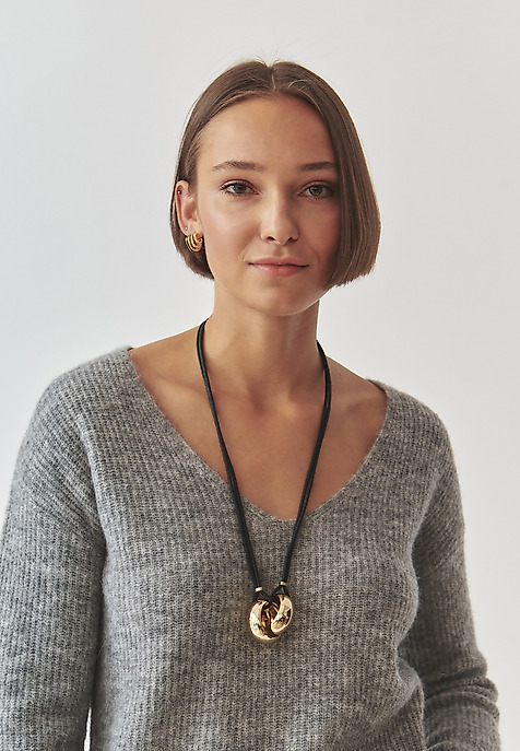 COLIER CLASIC CU ACCENTE AURII — KARLI AURIU 2