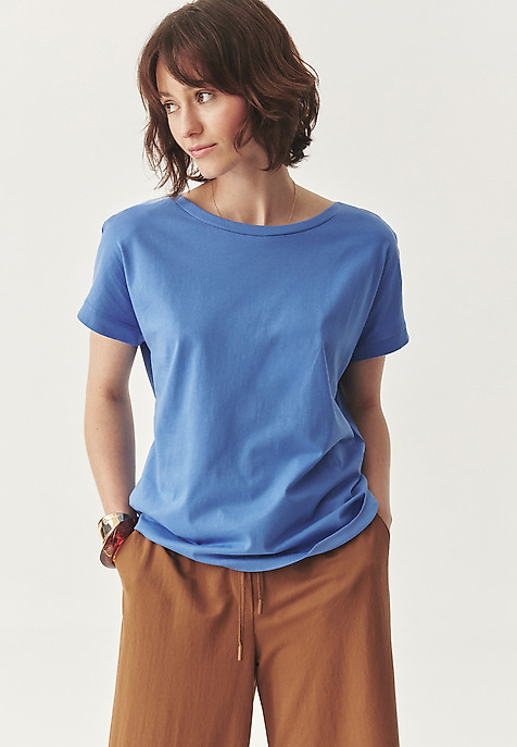 COTTON T-SHIRT - ANOKO BLUE 2