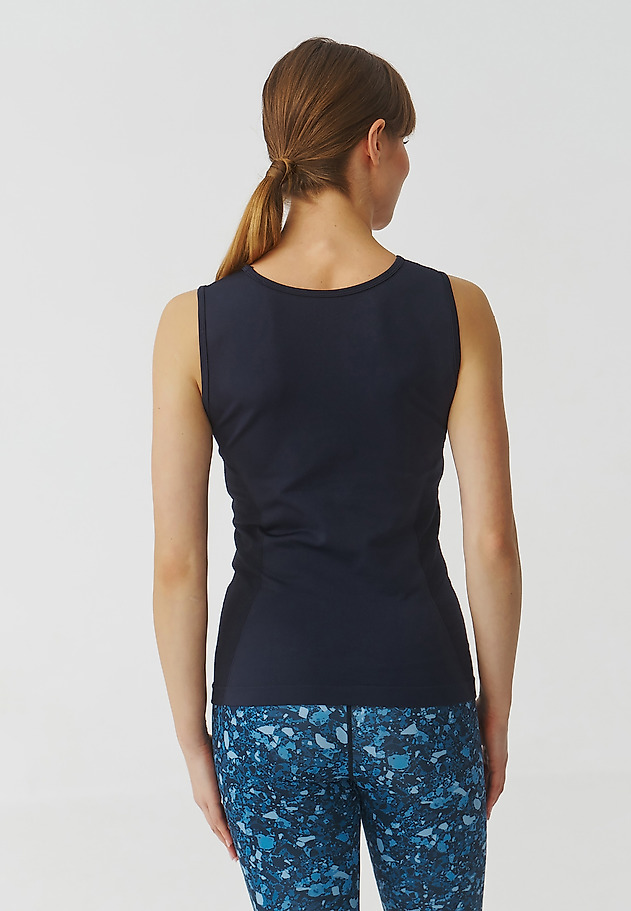 ŽENSKA ŠPORTNA BLUZA BREZ ROKAVOV - SILVA 1 ŽENSKA ŠPORTNA BLUZA BREZ ROKAVOV - SILVA 1 TEMNO MODRA 3