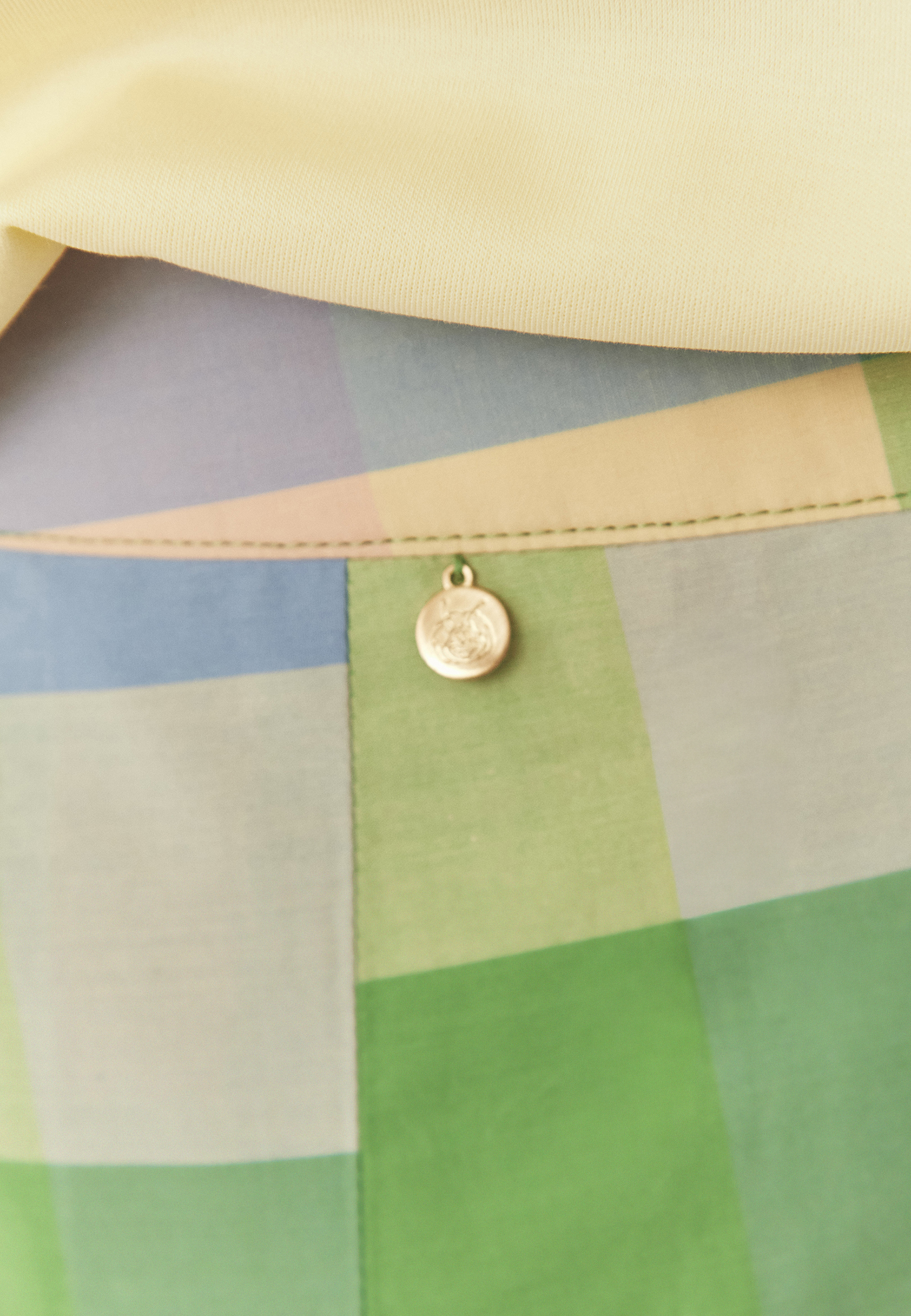 BAVLNĚNÁ SUKNĚ S PASTELOVÝM KOSTKOVANÝM VZOREM – TAFTIKO 3