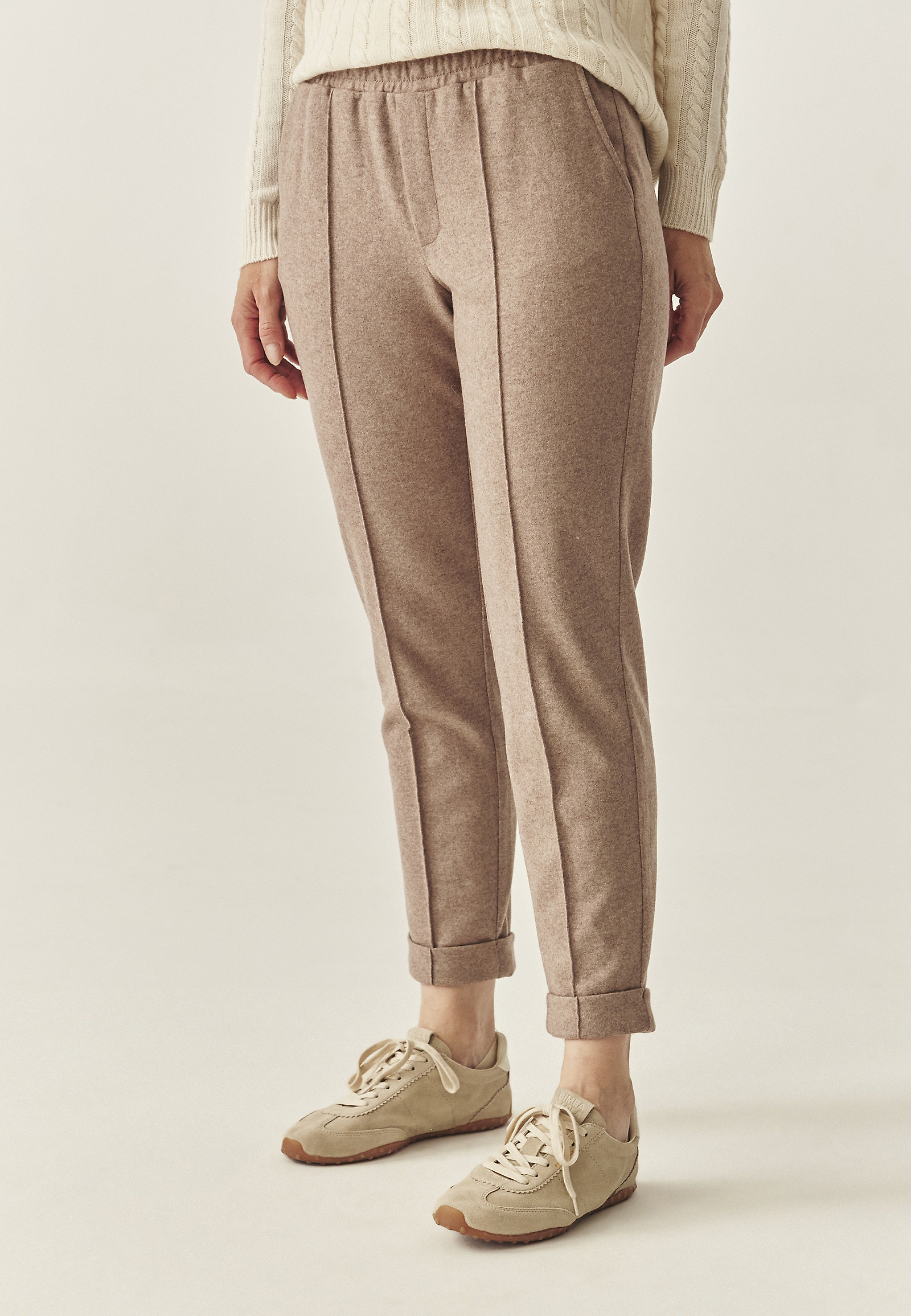 KNITTED WOOL CYGARETTES - SUMKO KNITTED WOOL CYGARETTES - SUMKO BEIGE 117540