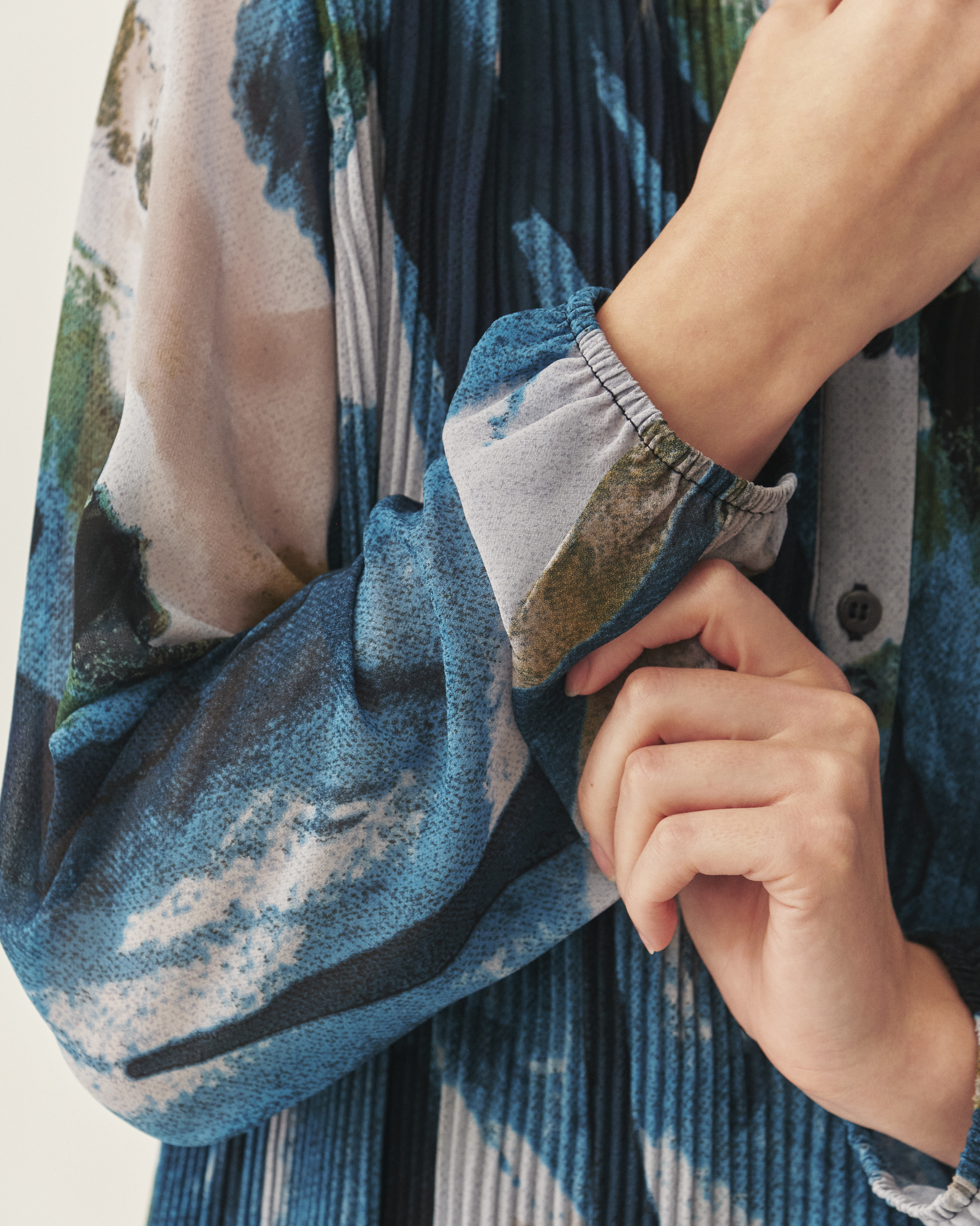 ROCHIE CU MODEL DIN ȚESĂTURĂ, CU CROIALĂ TIP CĂMAȘĂ - ENNIS MULTICOLOR 2