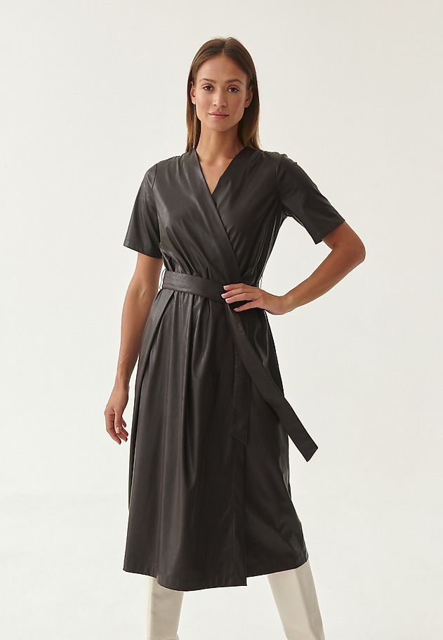 KOPERTOWA SUKIENKA MAXI OZIMI KOPERTOWA SUKIENKA MAXI OZIMI BRĄZOWY 1