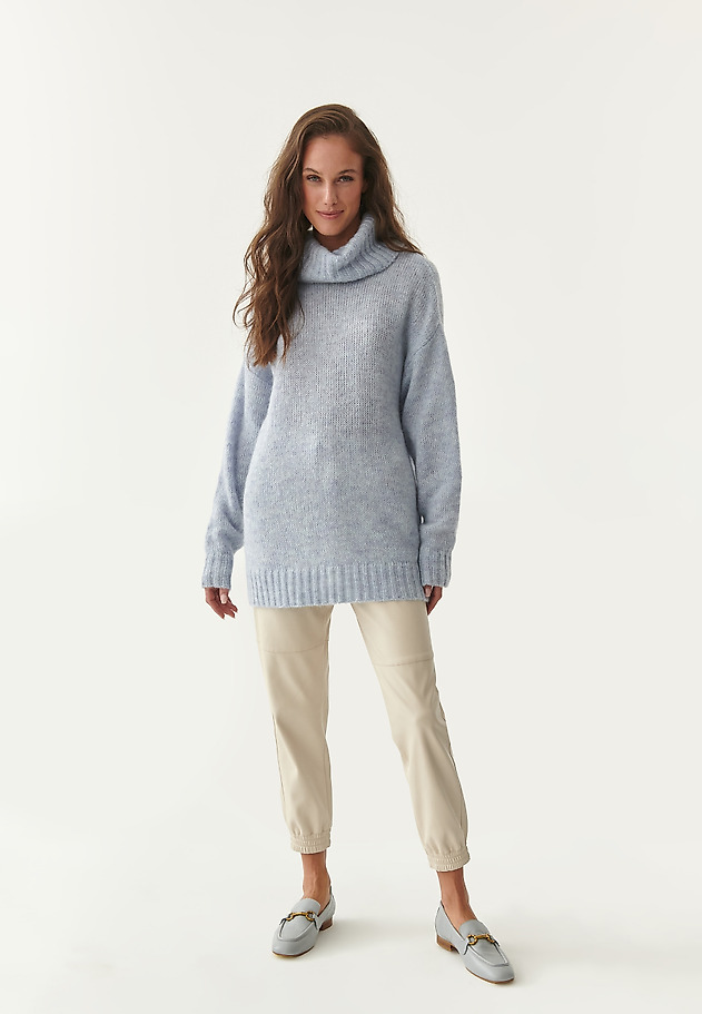 COSY LADIES' PULLOVER WITH WOOL PULKO COSY LADIES' PULLOVER WITH WOOL PULKO BLUE 5
