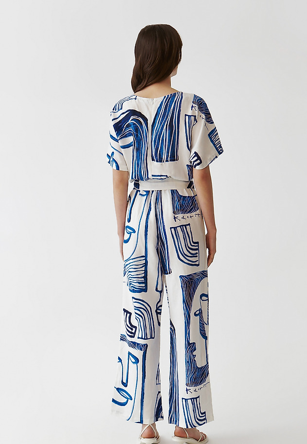 PATTERNED LADIES’ JUMPSUIT WITH KIMONO SLEEVES - KATALIN 1 PATTERNED LADIES’ JUMPSUIT WITH KIMONO SLEEVES - KATALIN 1 MULTICOLOR 2