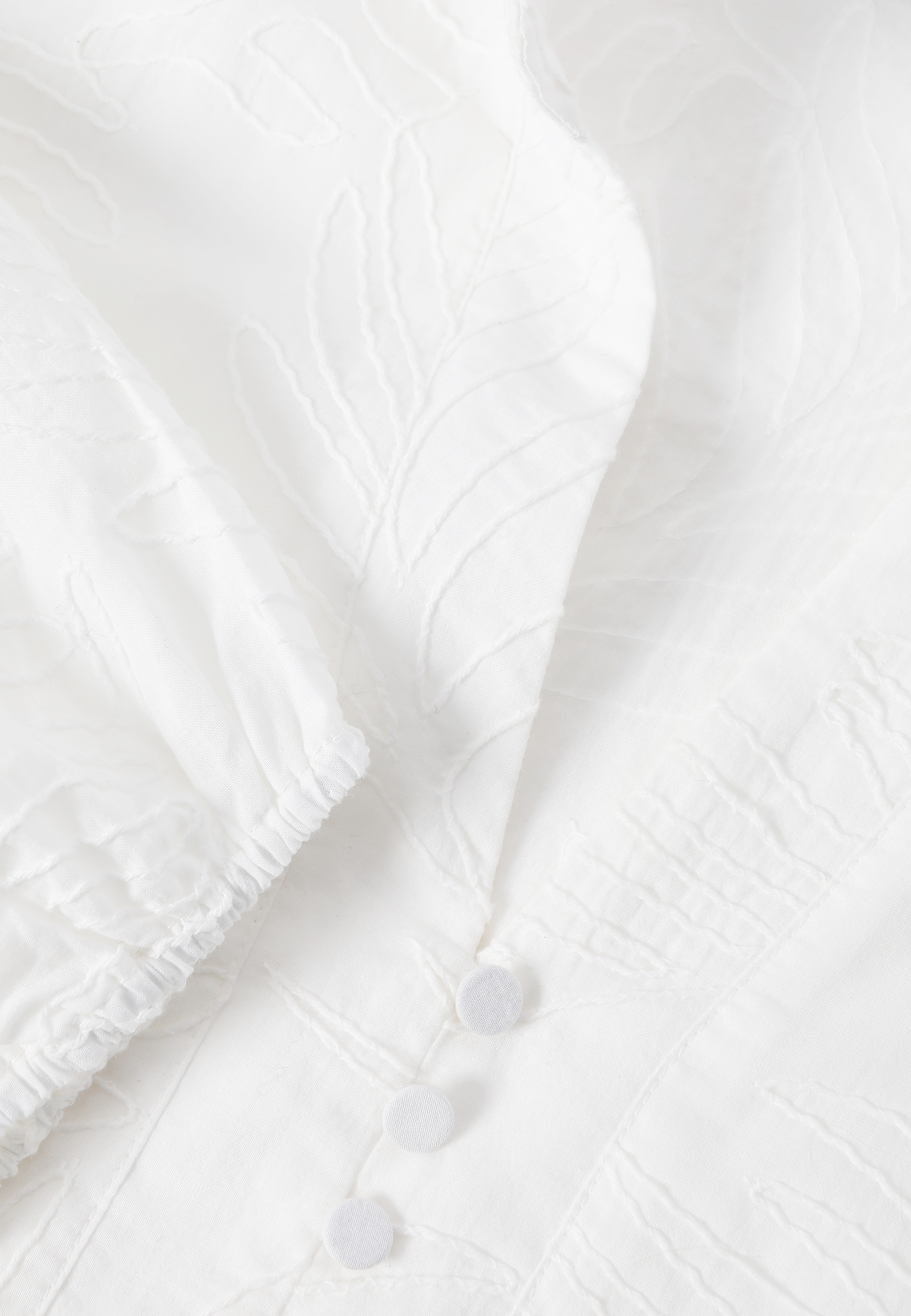 COTTON BLOUSE WITH EMBROIDERY - TANTI WHITE 2