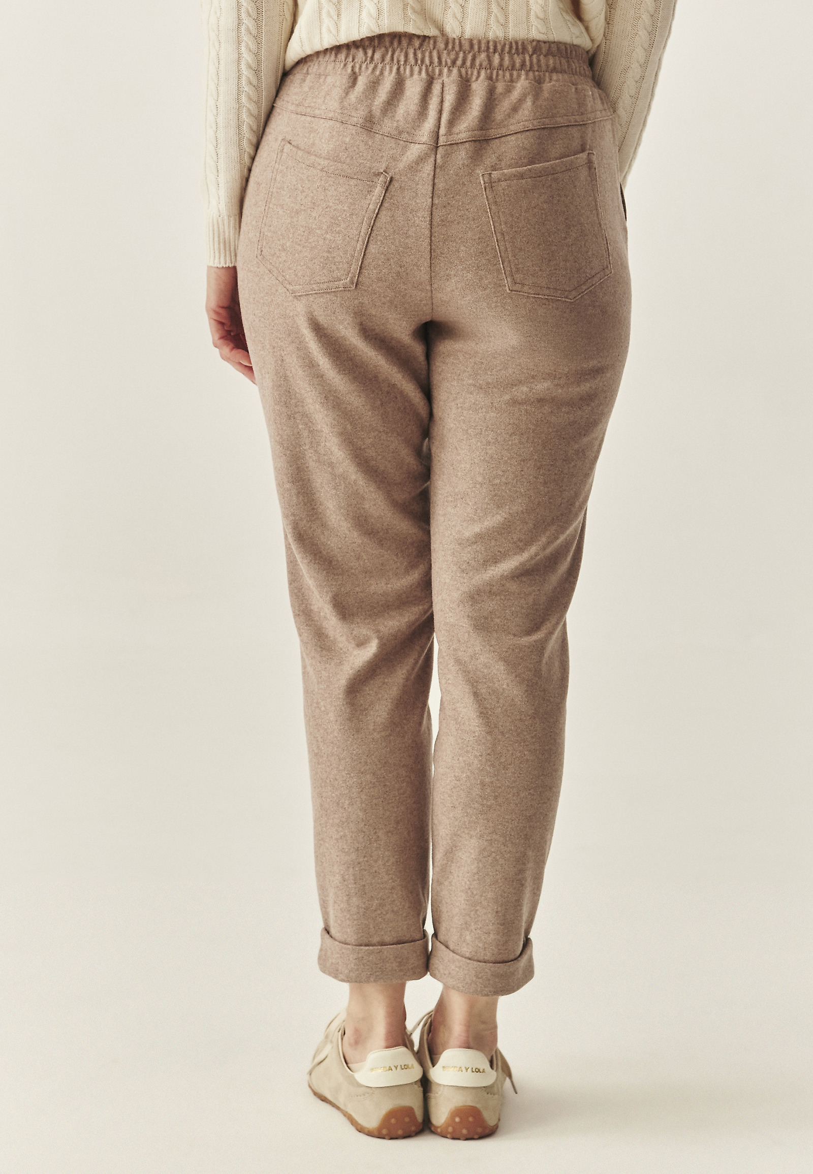 KNITTED WOOL CYGARETTES - SUMKO KNITTED WOOL CYGARETTES - SUMKO BEIGE 117539