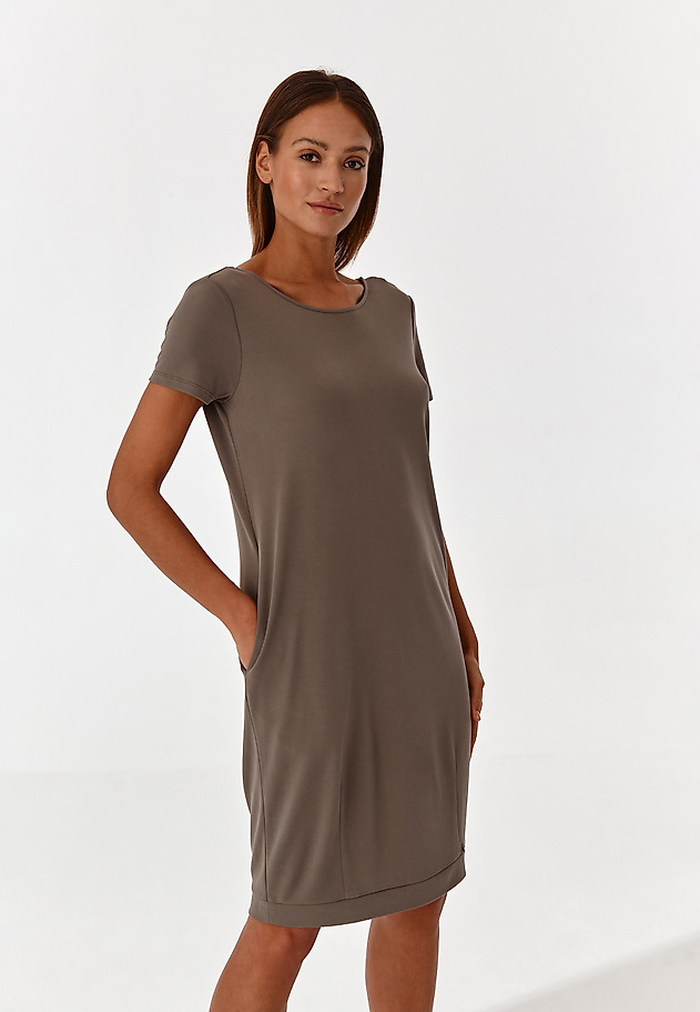 LADIES' KNITTED DRESS KOKA 1 LADIES' KNITTED DRESS KOKA 1 KHAKI 1