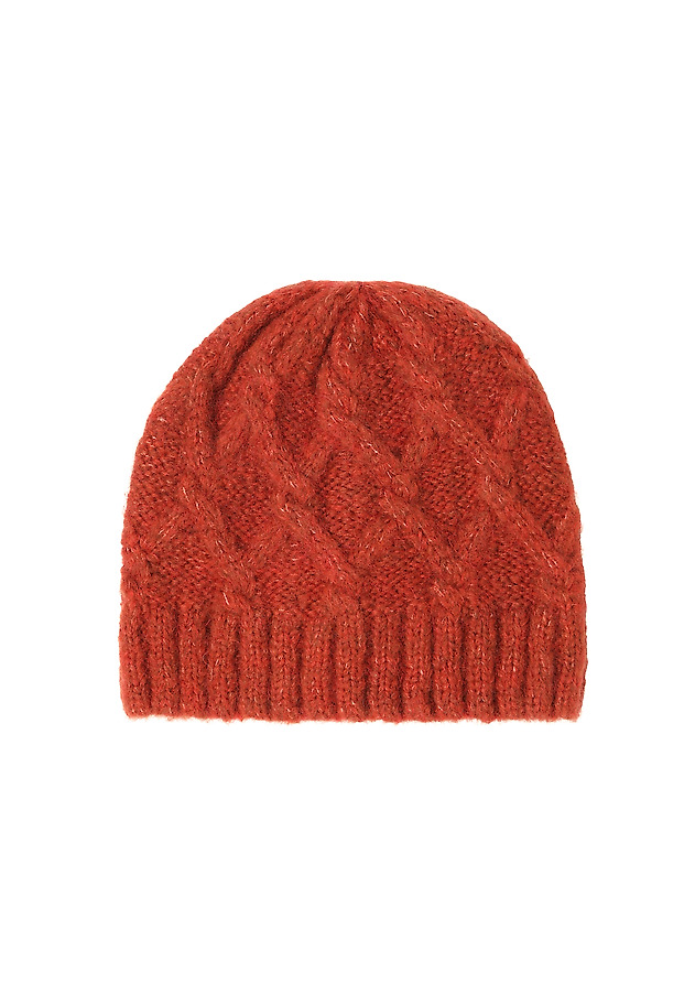 LADIES' KNITTED BEANIE BRIFI 1 LADIES' KNITTED BEANIE BRIFI 1 POMARAŃCZOWY 2