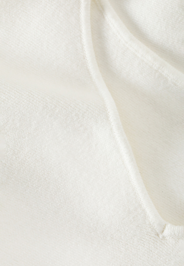 LADIES' JUMPER WITH WIDE SLEEVES AND CREW NECKLINE — RAFIA LADIES' JUMPER WITH WIDE SLEEVES AND CREW NECKLINE — RAFIA ECRU 3