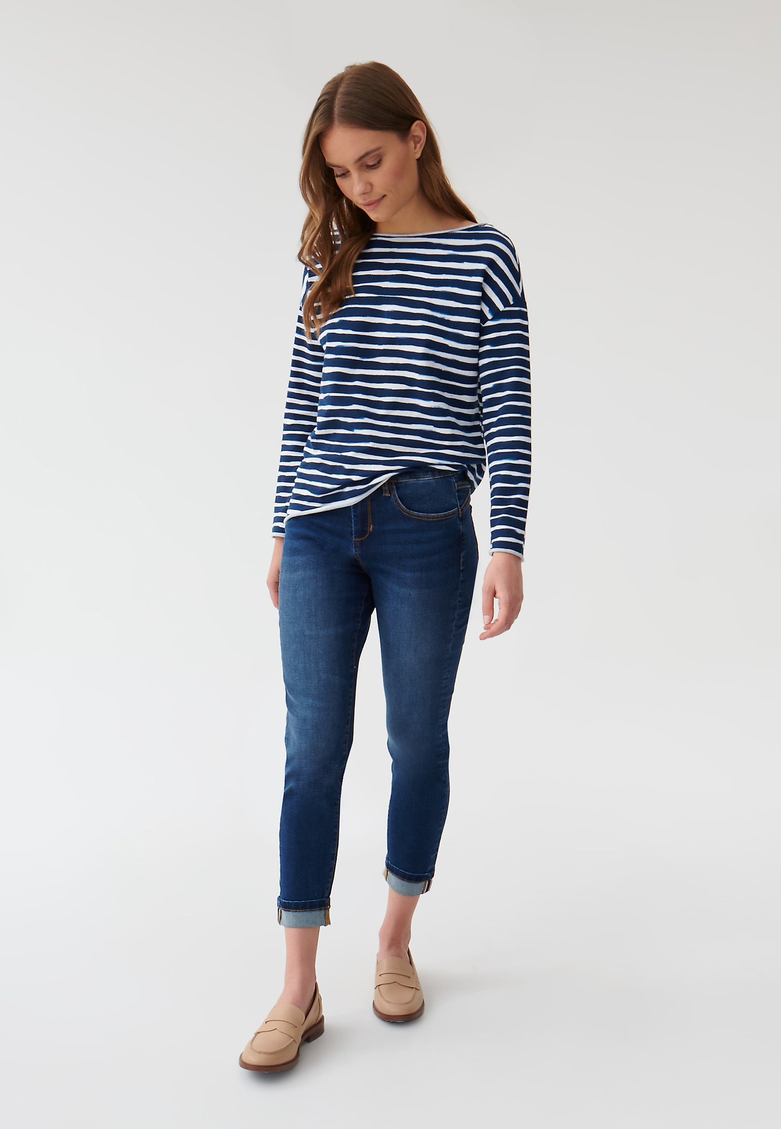 BLUZA DAMSKA OVERSIZOWA W PASKI MALI 1 BLUZA DAMSKA OVERSIZOWA W PASKI MALI 1 MULTIKOLOR 89338