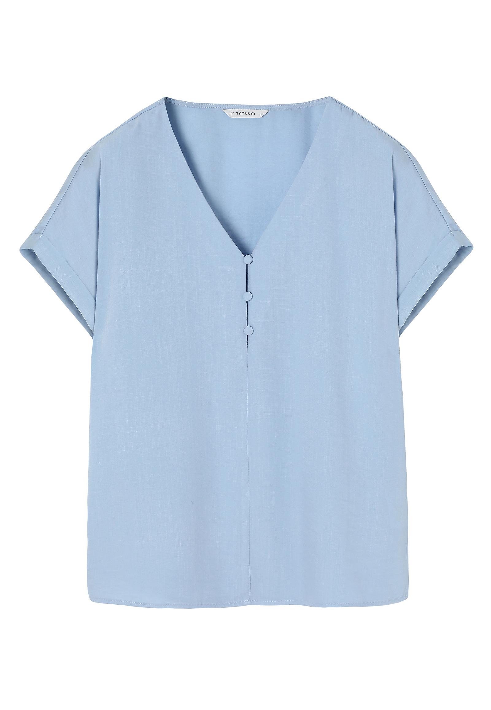 ELEGANTNA BLUZA Z OKRASNIM GUMBKI - MASALA 1 ELEGANTNA BLUZA Z OKRASNIM GUMBKI - MASALA 1 MODRA 112140