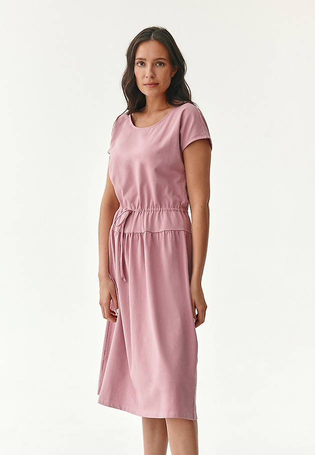 LADIES' PASTEL MIDI DRESS NATULA LADIES' PASTEL MIDI DRESS NATULA RÓŻOWY 3