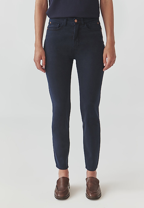 LADIES’ FITTED TROUSERS - ROMIKI 1 NAVY BLUE 2