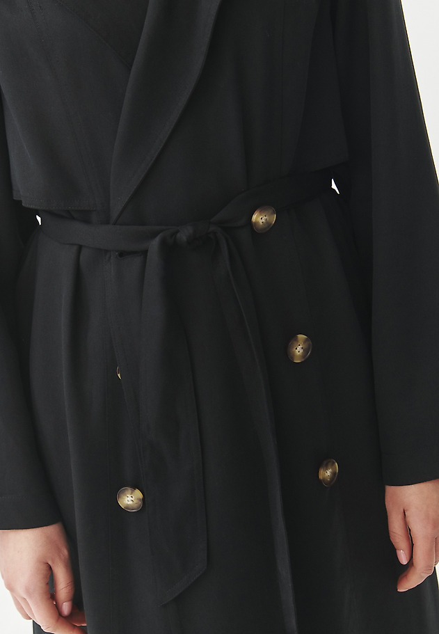 CASUAL TRENCH WITH BELT — NATIS CASUAL TRENCH WITH BELT — NATIS CZARNY 9