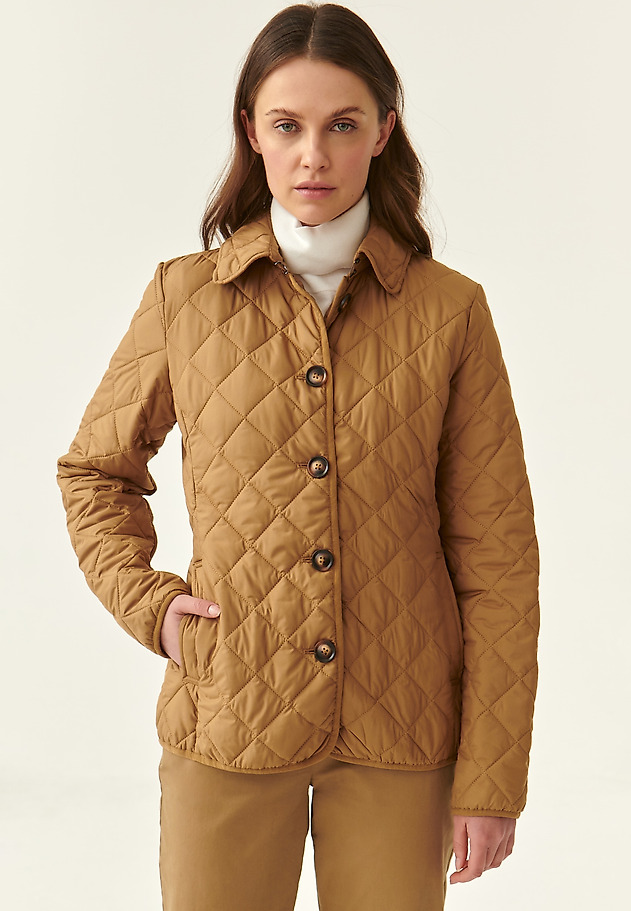 KURTKA DAMSKA TKANINOWA PIKOWANA PIKONI KURTKA DAMSKA TKANINOWA PIKOWANA PIKONI BEŻOWY 6