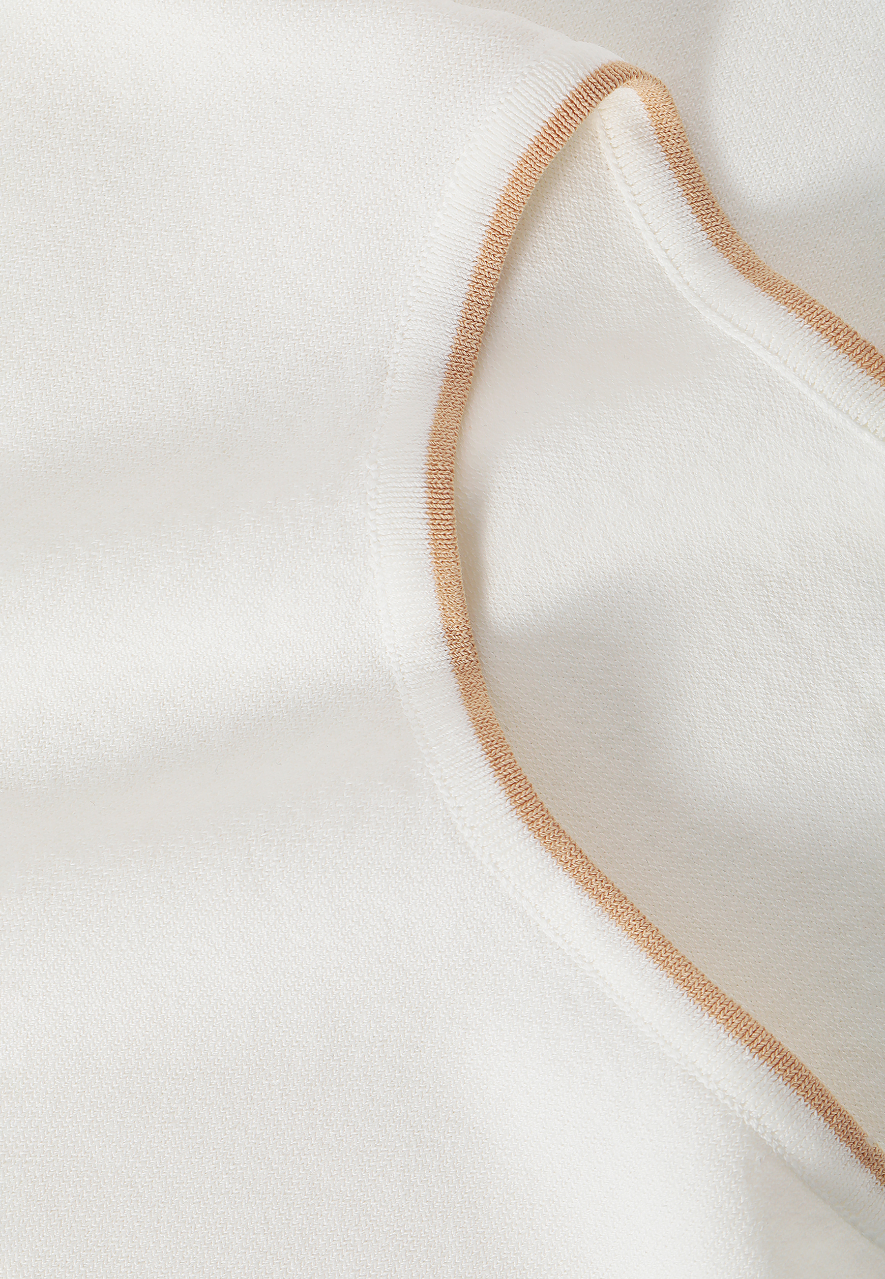 BLUZĂ DE DAMĂ, TRICOTATĂ, CU MÂNECI SCURTE ESTE ECRU 2