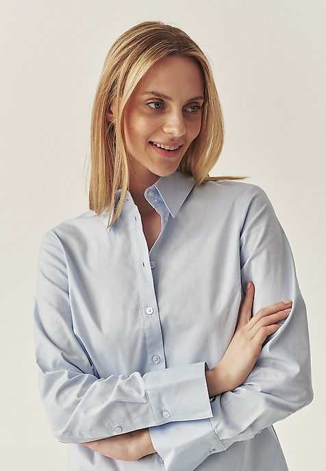 CLASSIC COTTON SHIRT - ERWINA BLUE 2