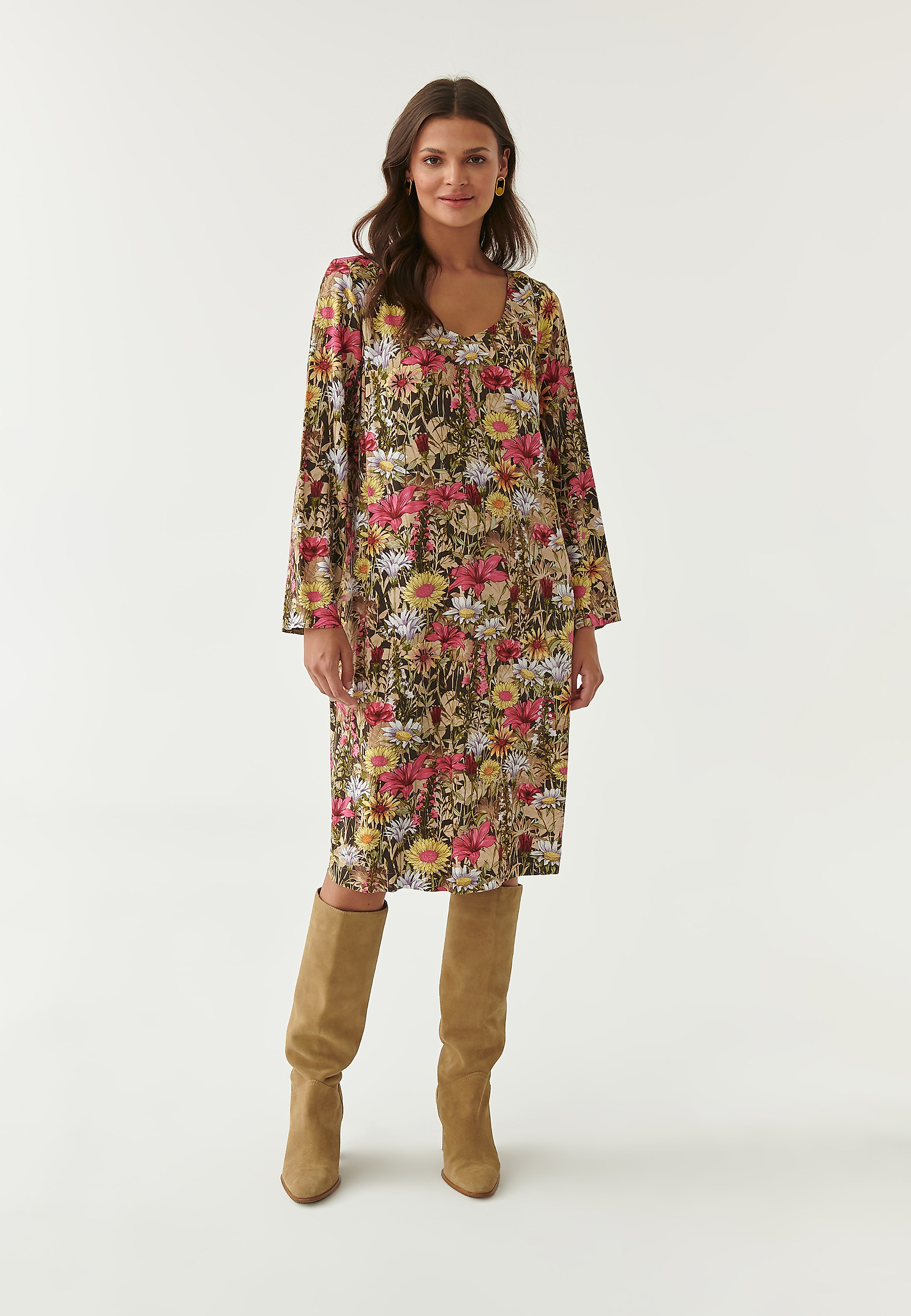 ROCHIE SCURTĂ CU MOTIV FLORAL MIRI ROCHIE SCURTĂ CU MOTIV FLORAL MIRI MULTICOLOR 81413