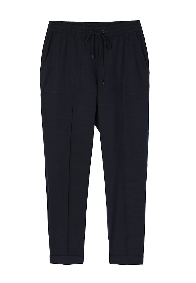 LADIES' TROUSERS WITH SEWN ON POCKETS SUMIKO LADIES' TROUSERS WITH SEWN ON POCKETS SUMIKO NAVY BLUE 6