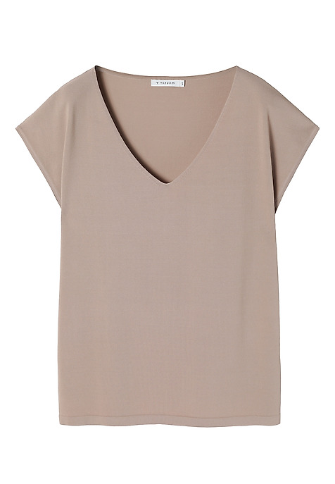 LADIES’ SLEEVELESS KNIT BLOUSE - ESTERE BEIGE 2