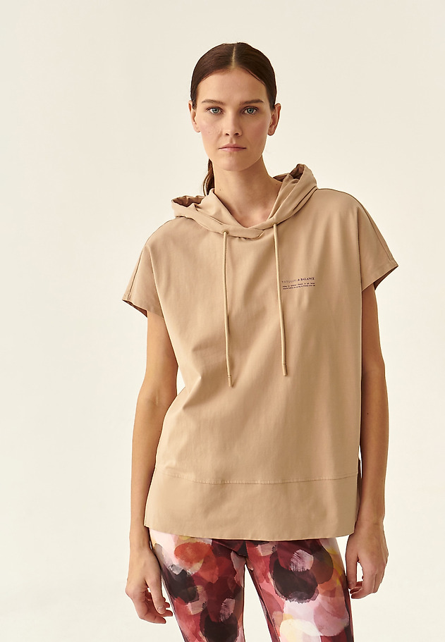 ŽENSKA BLUZA S KAPUCO AKSONA ŽENSKA BLUZA S KAPUCO AKSONA BEŽ 2