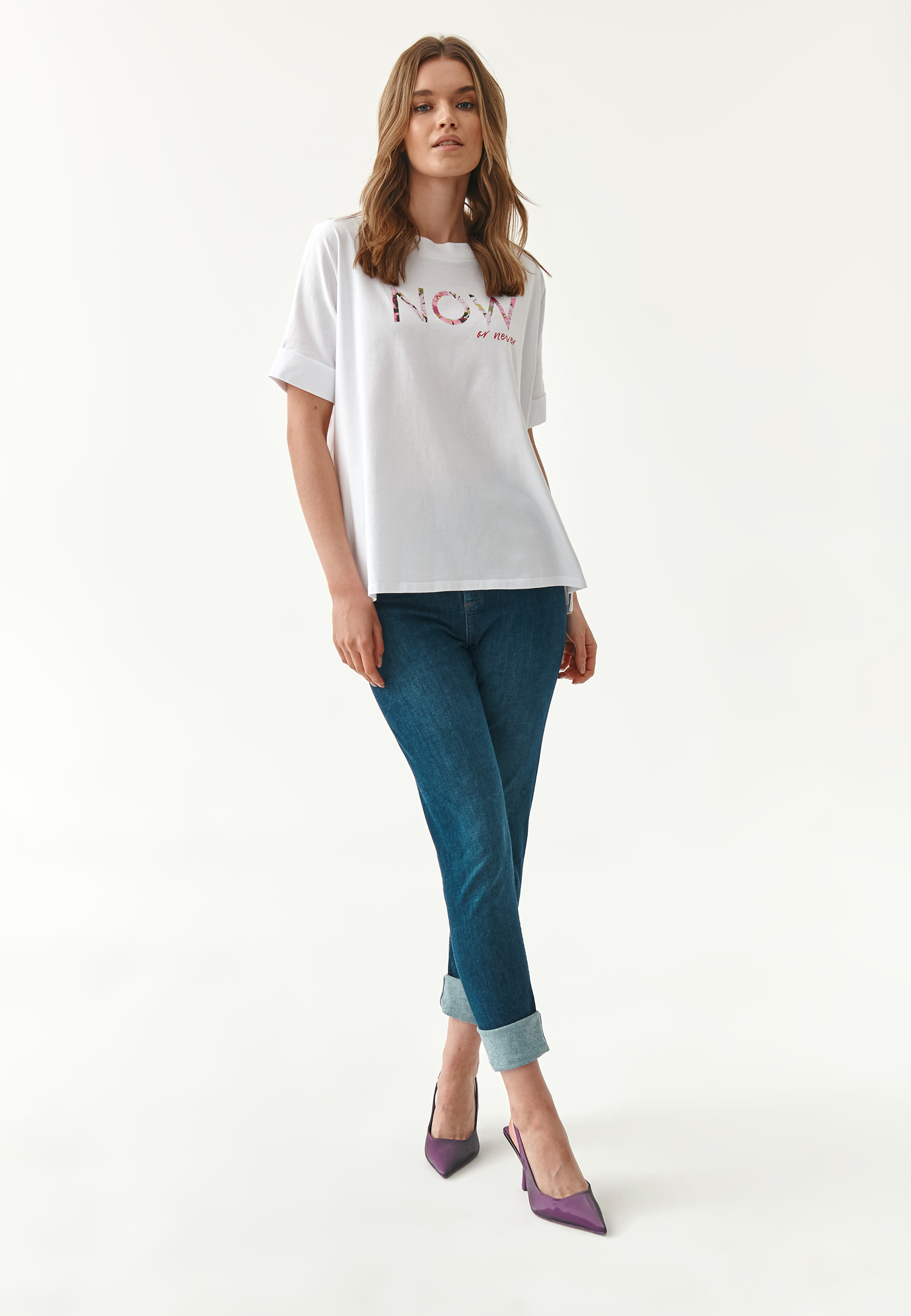 T-SHIRT DAMSKI LIKE 6 BIAŁY 2