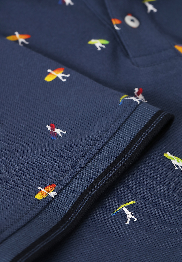 MEN'S COTTON POLO SHIRT JAY 8 MEN'S COTTON POLO SHIRT JAY 8 NAVY BLUE 7