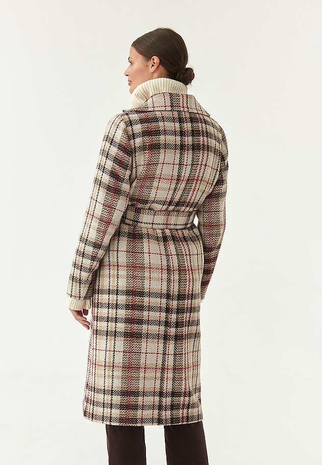 CLASSIC LADIES' CHEQUERED COAT SILANA CLASSIC LADIES' CHEQUERED COAT SILANA MULTIKOLOR 2