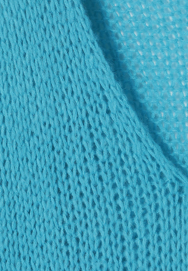 LOOSE SWEATER WITH VISIBLE WEAVE BAJANA LOOSE SWEATER WITH VISIBLE WEAVE BAJANA NIEBIESKI 7
