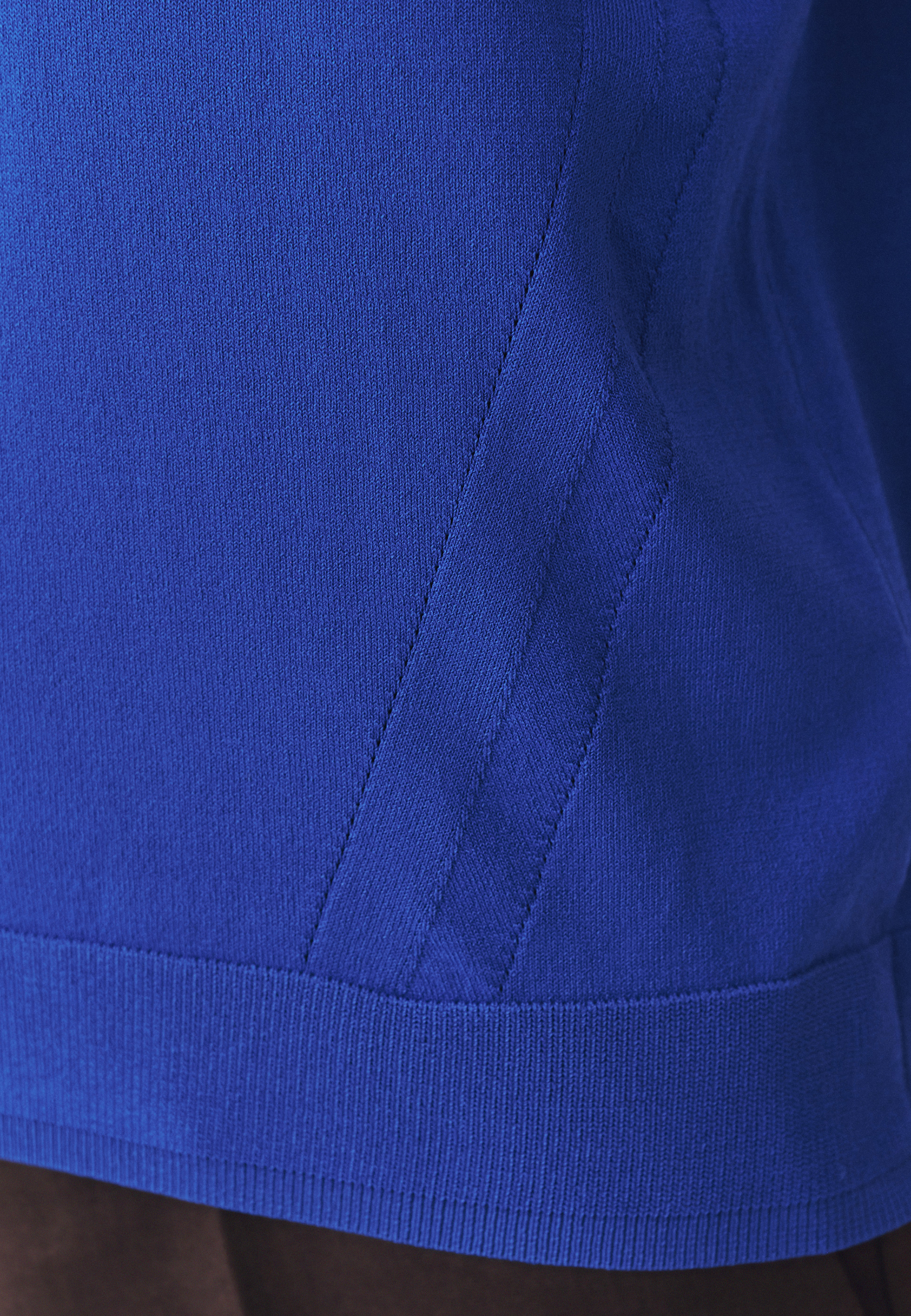 COBALT BLOUSE WITH A LOOSE FIT - INEZA