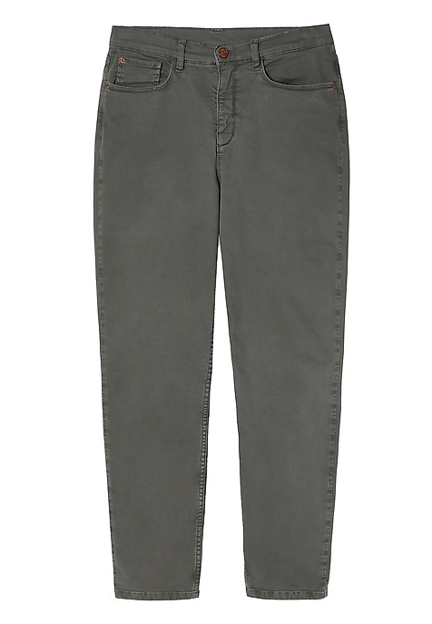 PANTALONI DE DAMĂ AJUSTAȚI, DIN ȚESĂTURĂ - ROMIKI 2 KAKI 2