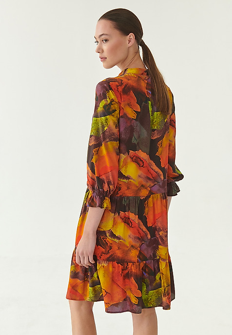 ROCHIE DE DAMĂ CU VOLAN MIRAMI MULTICOLOR 2