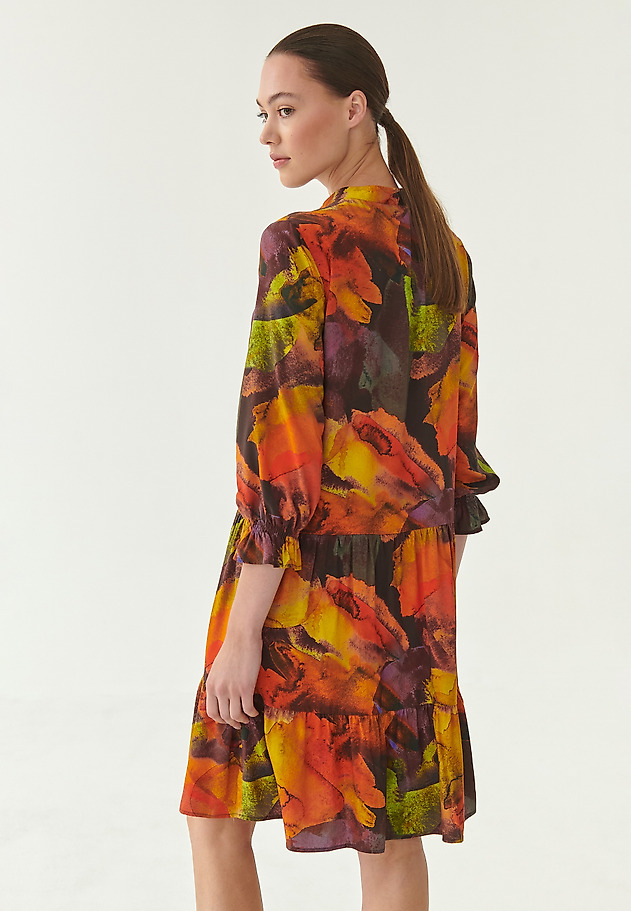 LADIES' FRILLED DRESS MIRAMI LADIES' FRILLED DRESS MIRAMI MULTICOLOR 2