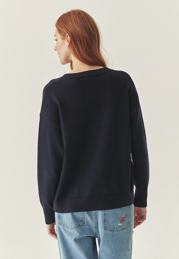 WZORZYSTY SWETER Z DOMIESZKĄ WEŁNY - ADELINE WZORZYSTY SWETER Z DOMIESZKĄ WEŁNY - ADELINE MULTIKOLOR 3